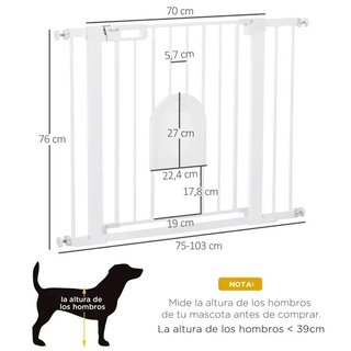 Barrera Seguridad 75-103cm Doble Bloqueo