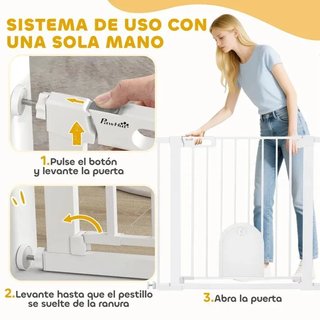 Barrera Seguridad 75-103cm Doble Bloqueo