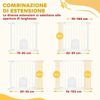 Barrera Seguridad 75-103cm Doble Bloqueo