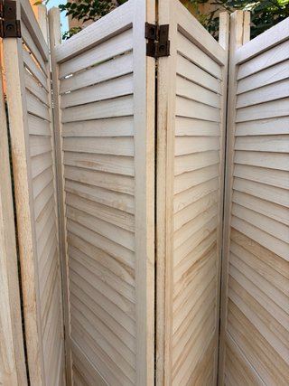 Biombo de madera plegable