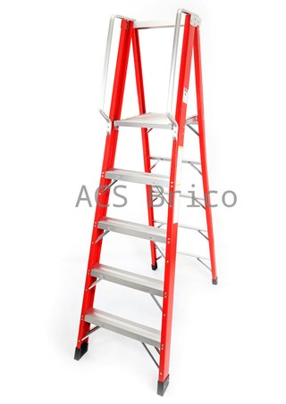 Escalera Fibra Tijera 2x5 - 1,42 Metros - 10401 - Mader