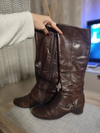 Botas Hispanitas piel marrón talla 36