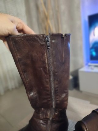 Botas Hispanitas piel marrón talla 36