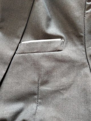Chaqueta de vestir gris caballero
