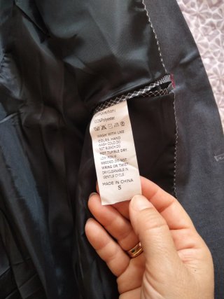 Chaqueta de vestir gris caballero
