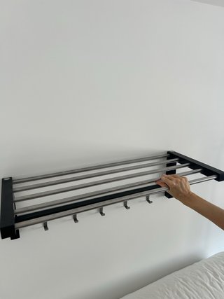 Tendedero de pared extensible acero inoxidable