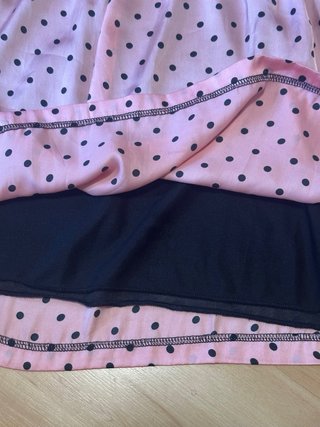 Vestido de verano rosa lunares