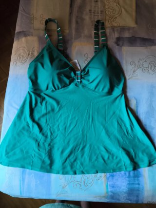 Tankini Talla 52 Verde Rayas