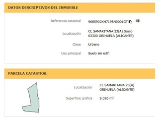 Solar en venta en Orihuela ciudad en Orihuela