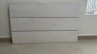 DOS cabeceros de cama de madera blanco