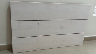 DOS cabeceros de cama de madera blanco