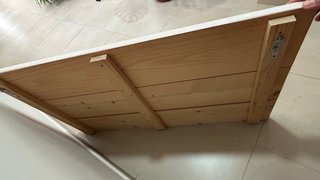DOS cabeceros de cama de madera blanco