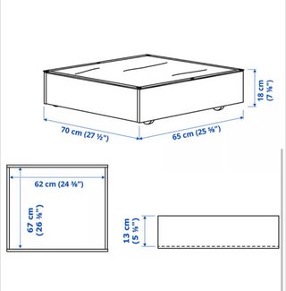 Cajones zapateros para debajo de la cama