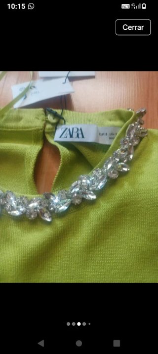 Top joya tipo Swarovski Zara