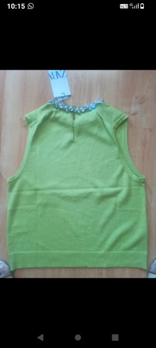 Top joya tipo Swarovski Zara