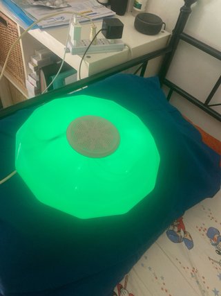 Plafoniera LED Bluetooth con Cassa