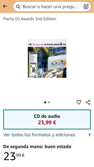 2 CD Varios Artistas - 5th DJ Awards Pacha Ibiza.