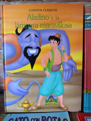 6 libros cuentos mago Oz aladino infantil