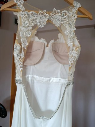 Vestido de Novia Blanco con Pedrería