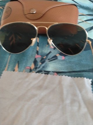 Gafas Ray-Ban Doradas Cristal Azul Espejo