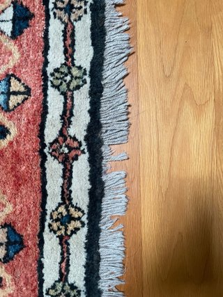 Alfombra oriental de lana hecha a mano  147x192