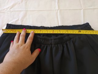 Pantalón Negro Fluido Talla G Mujer