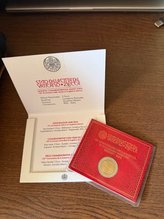 2 Euro Vaticano 2024 BU 150 Aniversario Marconi