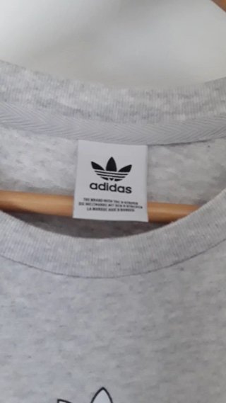 Vestido Adidas Gris y Blanco