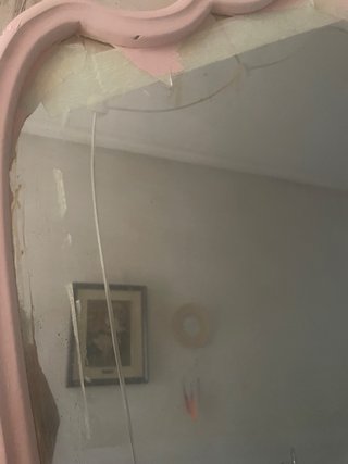 Espejo tocador antiguo rosa