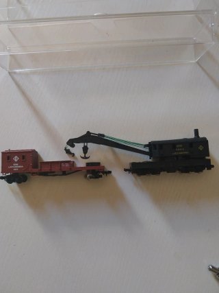 Vagón grúa modelo ERÍE LACKAWANNA Escala N