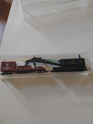 Vagón grúa modelo ERÍE LACKAWANNA Escala N