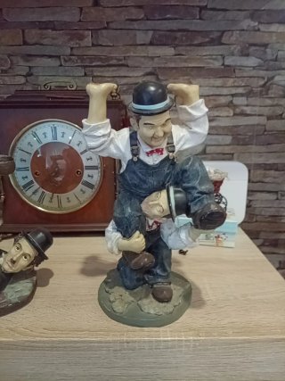 Figuras decorativas Laurel y Hardy