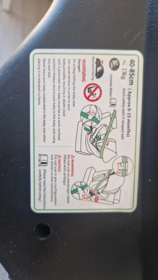 Silla de coche para bebé