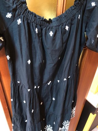 Vestido H&M bordado negro