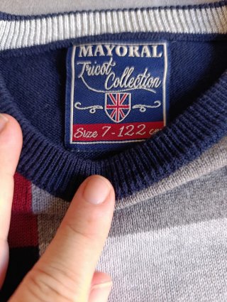 Jersey Mayoral Talla 6-7 Cuadros