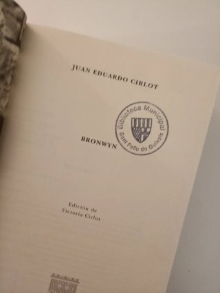 Bronwyn. Juan Eduardo Cirlot