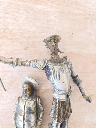 Figuras Bronce Don Quijote y Sancho Panza