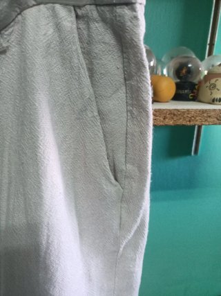 Pantalón Lino Beige Talla S