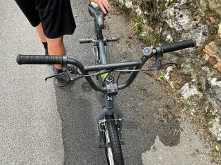 Bicicleta BMX gris