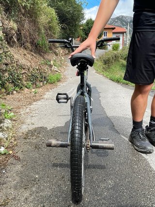 Bicicleta BMX gris