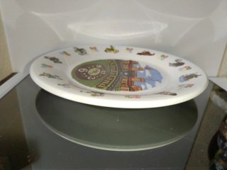 Piatto Gardaland ceramica vintage