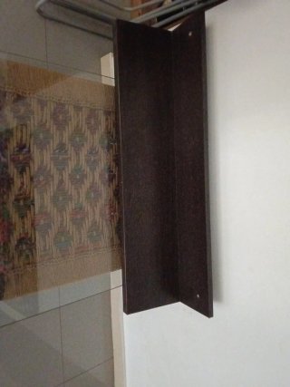Estantería Marrón con dos estantes wenge madera ma
