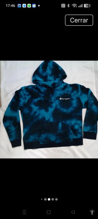 Sudadera Champion Tie-Dye Azul/Verde