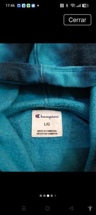 Sudadera Champion Tie-Dye Azul/Verde