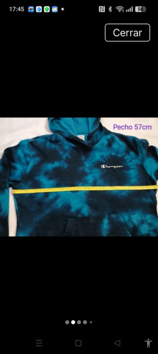 Sudadera Champion Tie-Dye Azul/Verde