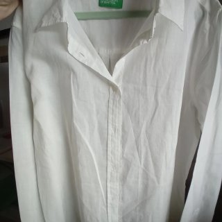 Camisa Benetton Blanca Talla M