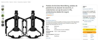 Pedales Bicicleta West Biking