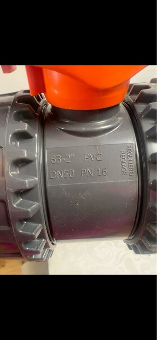 Válvula Bola FIP PVC DN50 63mm PN16