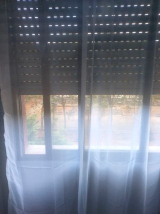 Cortina Visillo Transparente Blanca 260x300 riel
