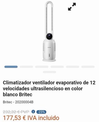 Climatizador Evaporativo Britec Air Fresh 10 LED 3